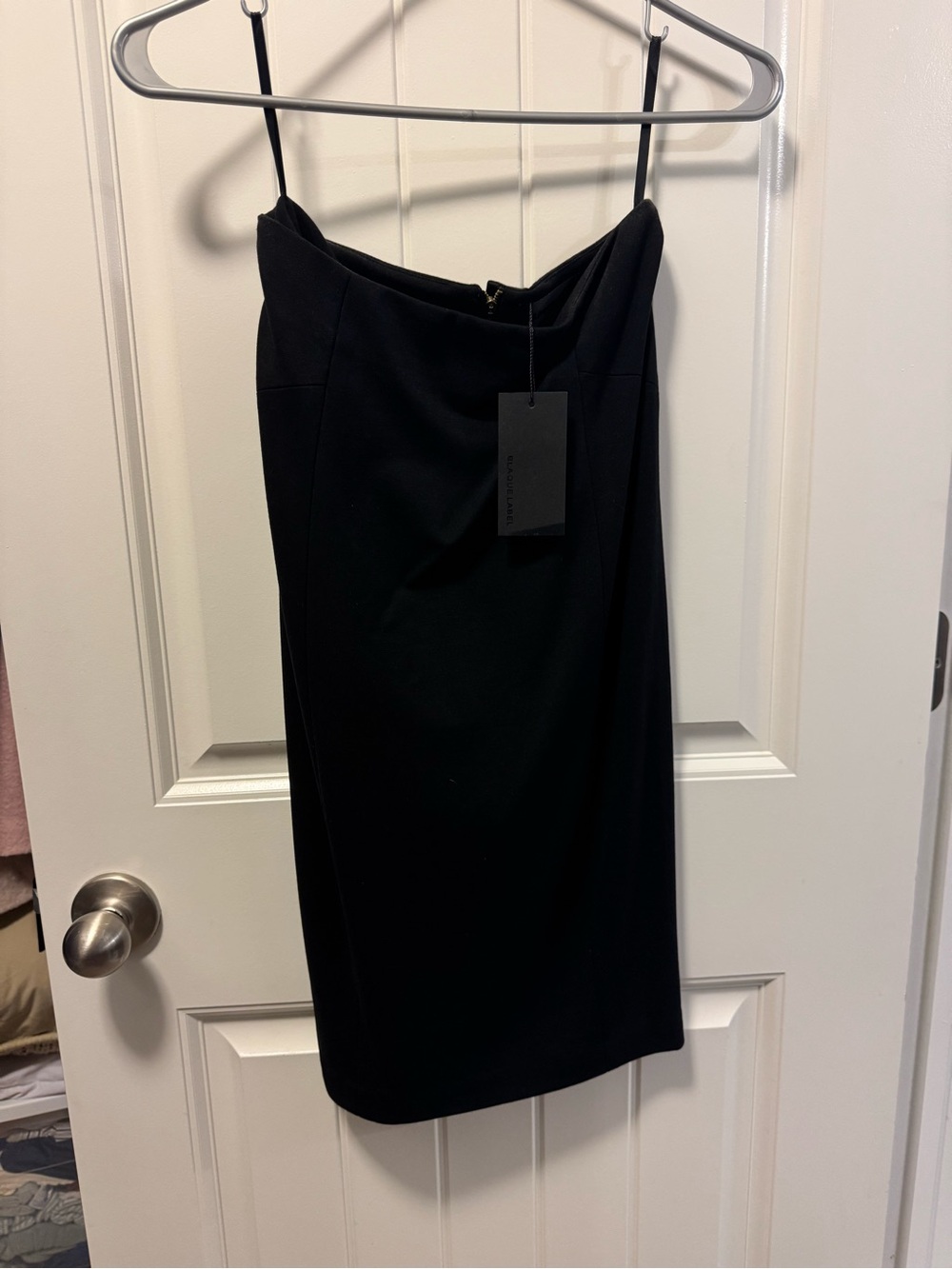 Blaque Label Black Pencil Skirt with Slim Straps